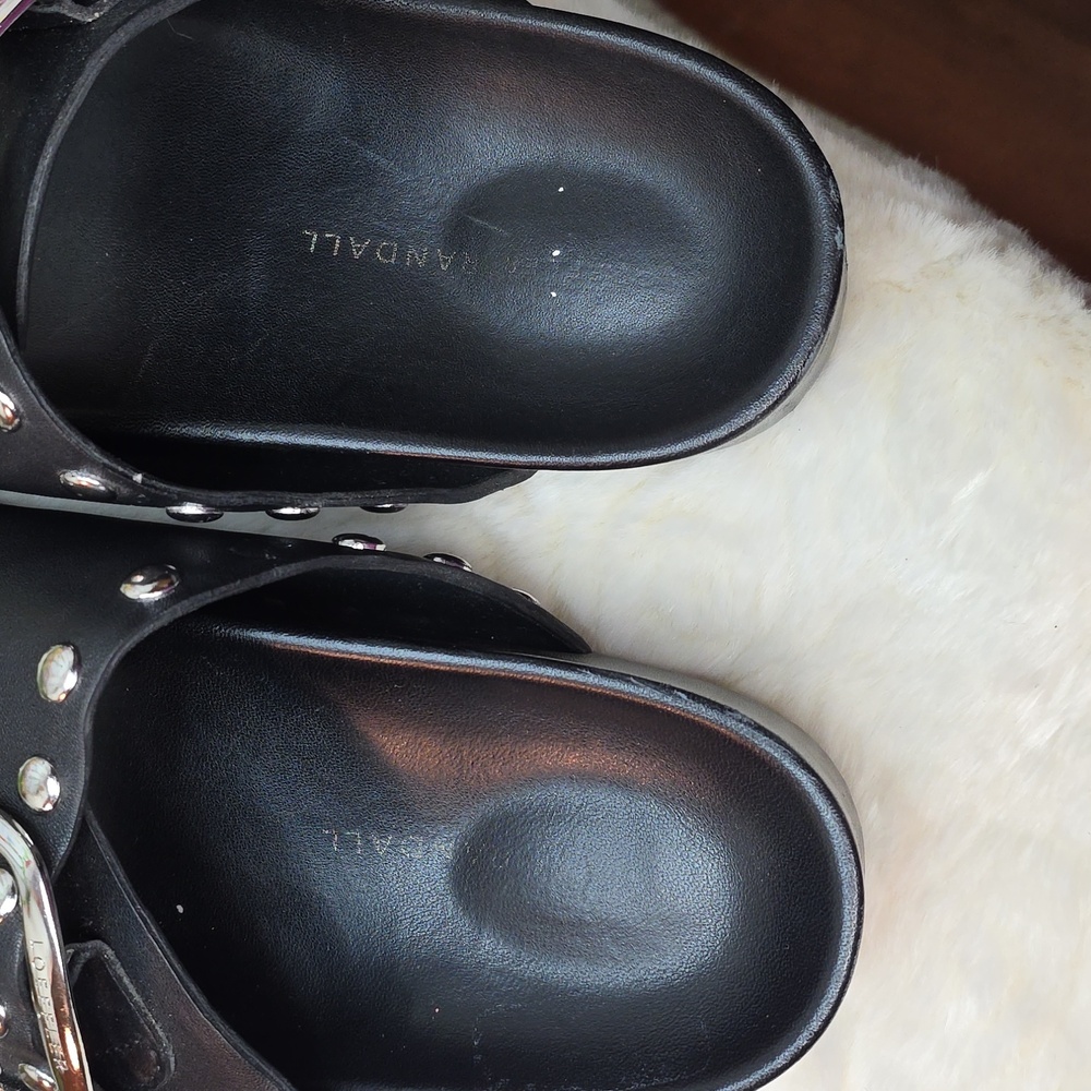 Loeffler Randall Black Studded Sandals In 9 - Picture 9 of 10